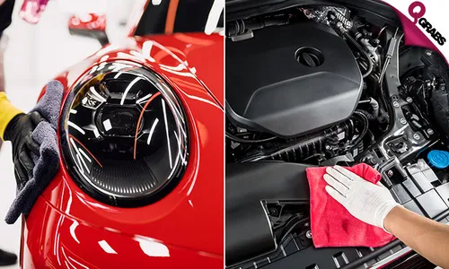 Headlight Defogging & Engine Detailing!